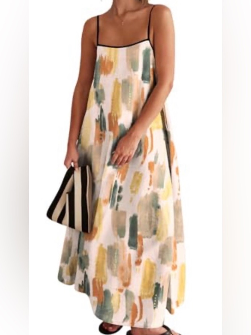 Painted Brushstroke Maxi Dress